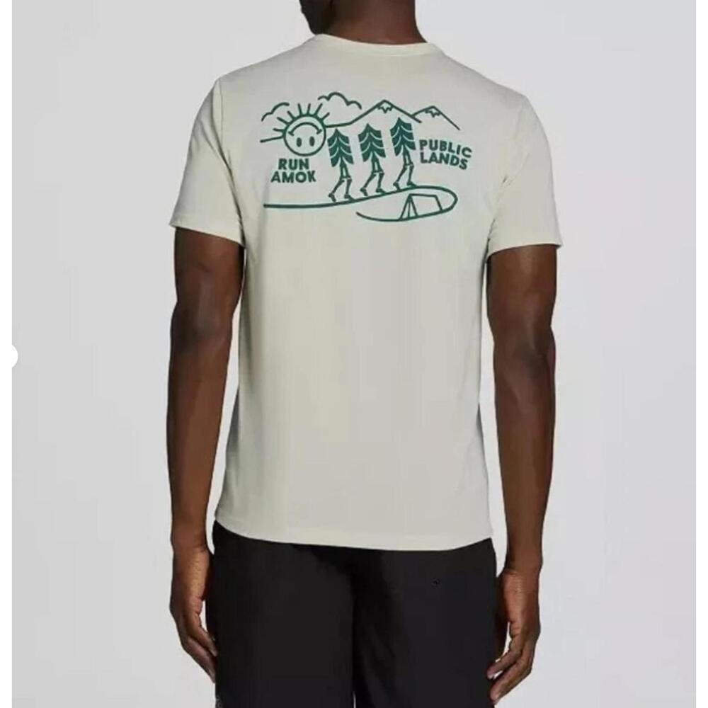 Roark Run Amok X Public Lands - Mathis Core T-Shirt, Natural - Medium MSRP $55